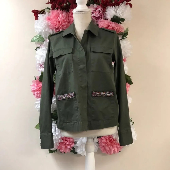 Hunter Green Military Jacket Size Medium - Picture 9 of 14